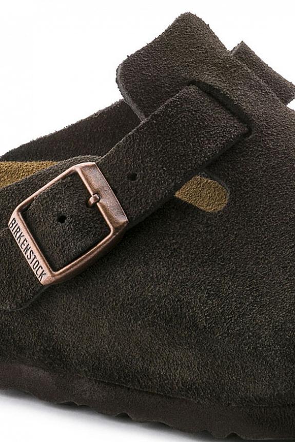 Birkenstock Boston Suede Leather Mocha